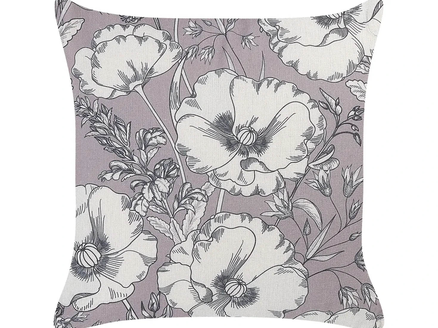 Set di 2 cuscini SOPHORA 45 x 45 cm Grigio Trama floreale