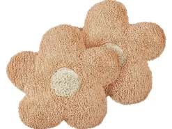 Set di 2 cuscini SORREL Cotone 30 x 30 cm Rosa pesca Fiore