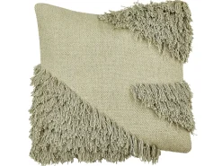 Set di 2 cuscini SOURWOOD Cotone 45 x 45 cm Verde chiaro Trama geometrica