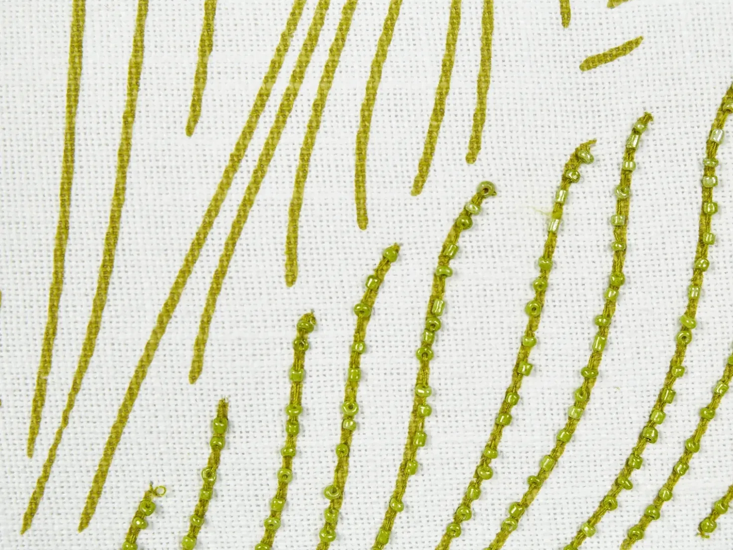 Set di 2 cuscini SPANDOREA Cotone 30 x 50 cm Verde Trama di piante