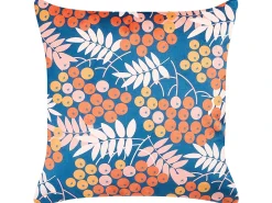 Set di 2 cuscini SUMAC Velluto 45 x 45 cm Multicolore Trama di piante