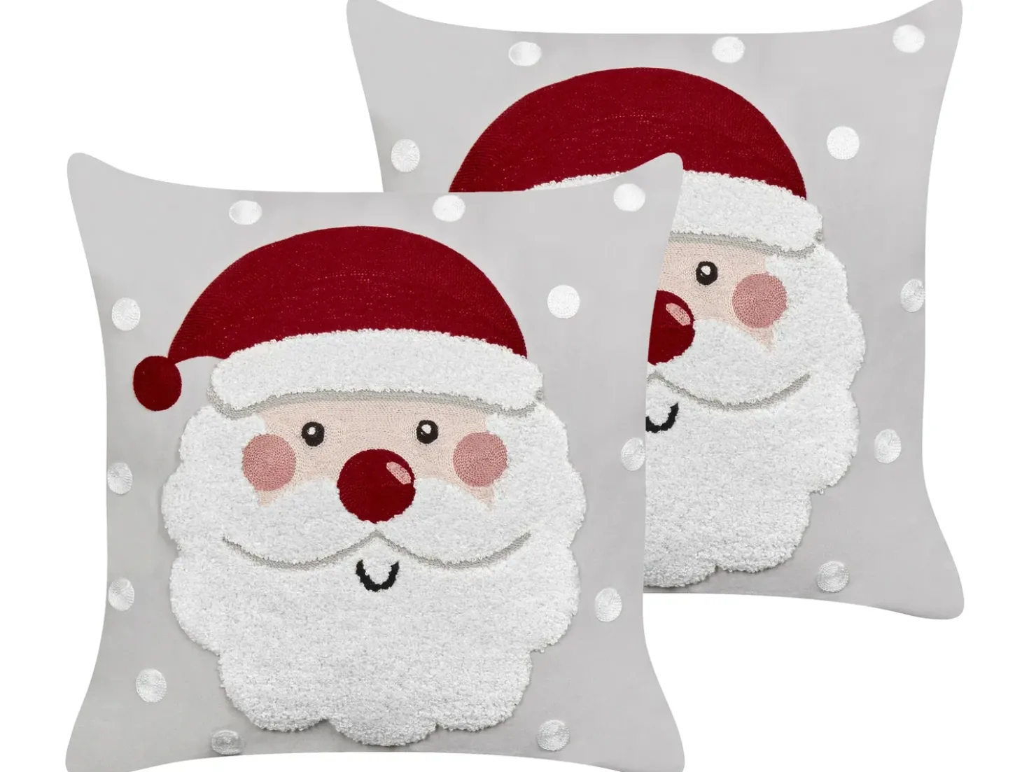 Set di 2 cuscini SWEETENER Velluto 45 x 45 cm Grigio