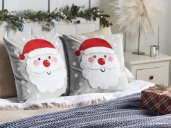 Set di 2 cuscini SWEETENER Velluto 45 x 45 cm Grigio