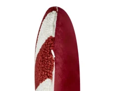 Set di 2 cuscini SWIRL CANDY Bouclé 40 x 40 cm Rosso