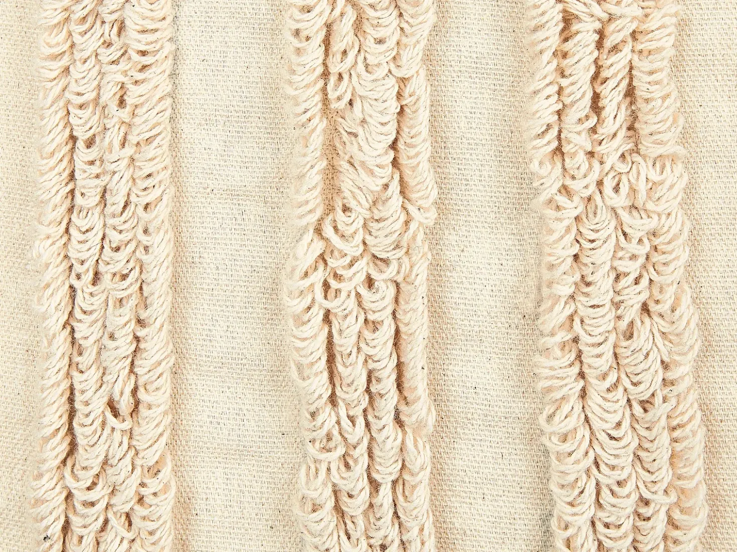 Set di 2 cuscini TATSOI Cotone 45 x 45 cm Beige Trama geometrica
