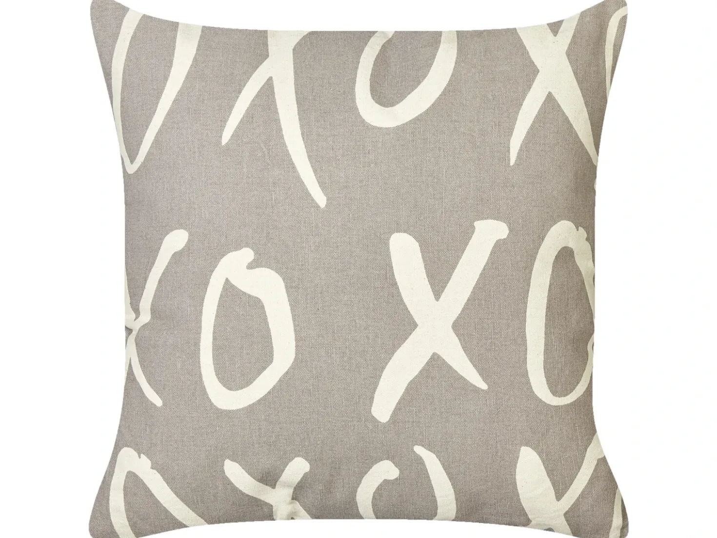 Set di 2 cuscini TELOPEA Cotone 45 x 45 cm Grigio Scritta