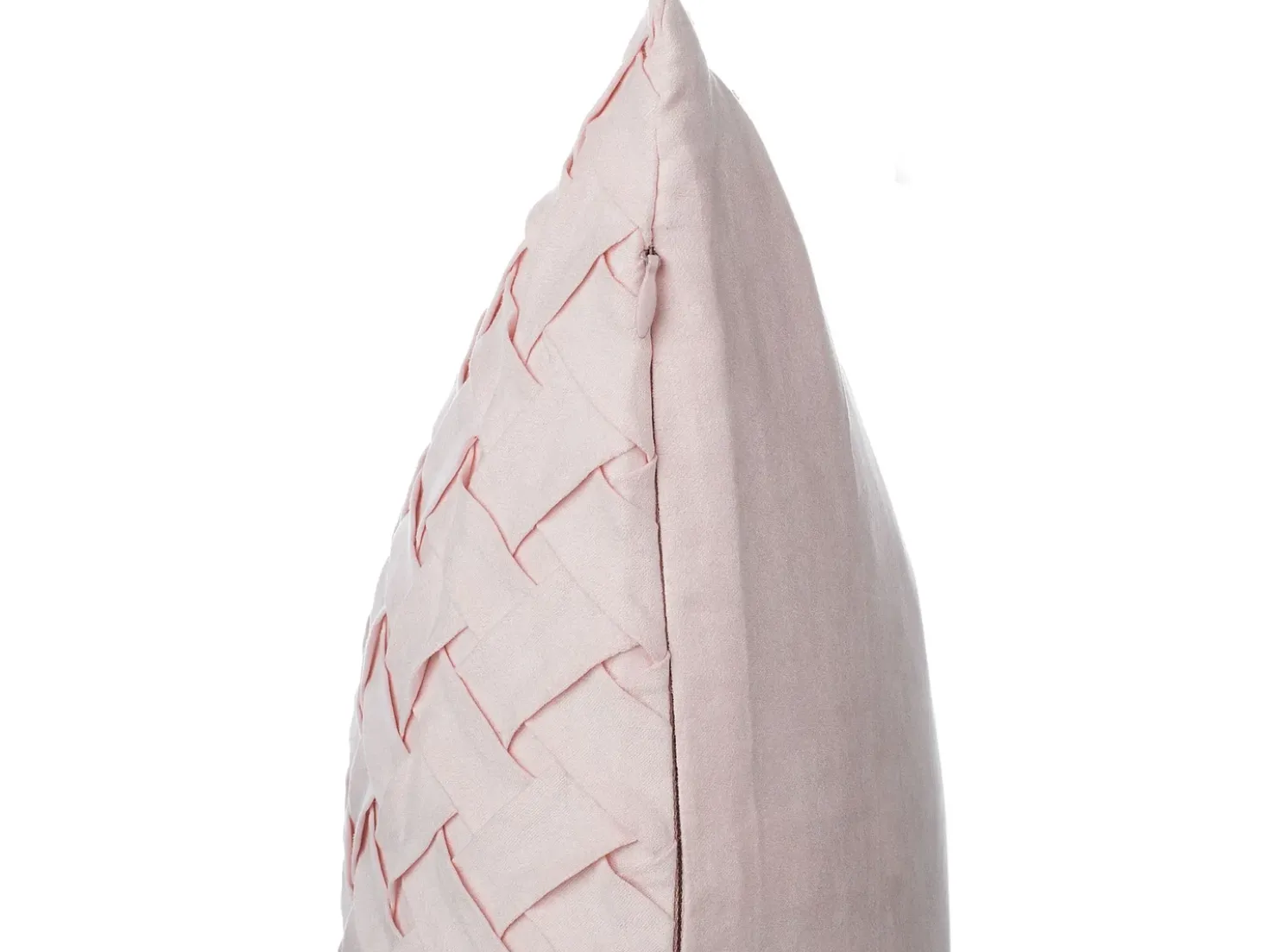 Set di 2 cuscini TITHONIA 45 x 45 cm Rosa Trama Chevron