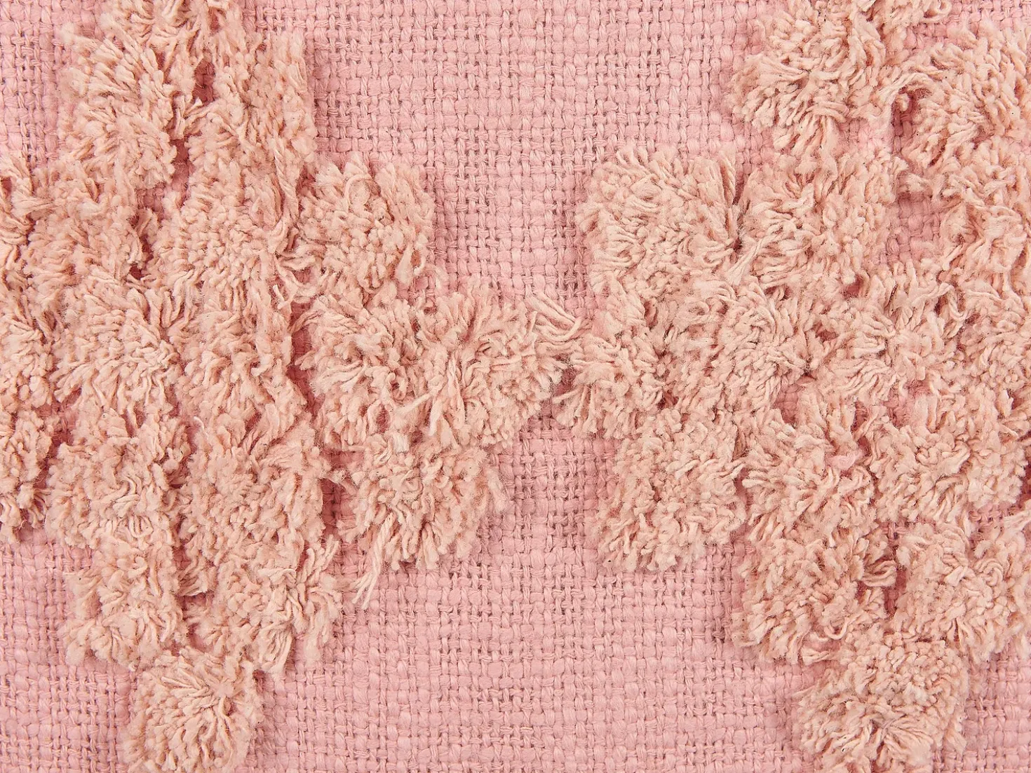 Set di 2 cuscini TORENIA Cotone 45 x 45 cm Rosa Trama geometrica