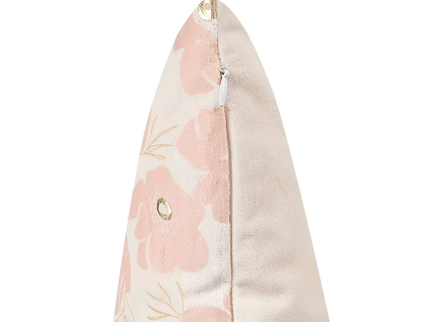 Set di 2 cuscini TRITELEIA Velluto 45 x 45 cm Rosa Trama floreale