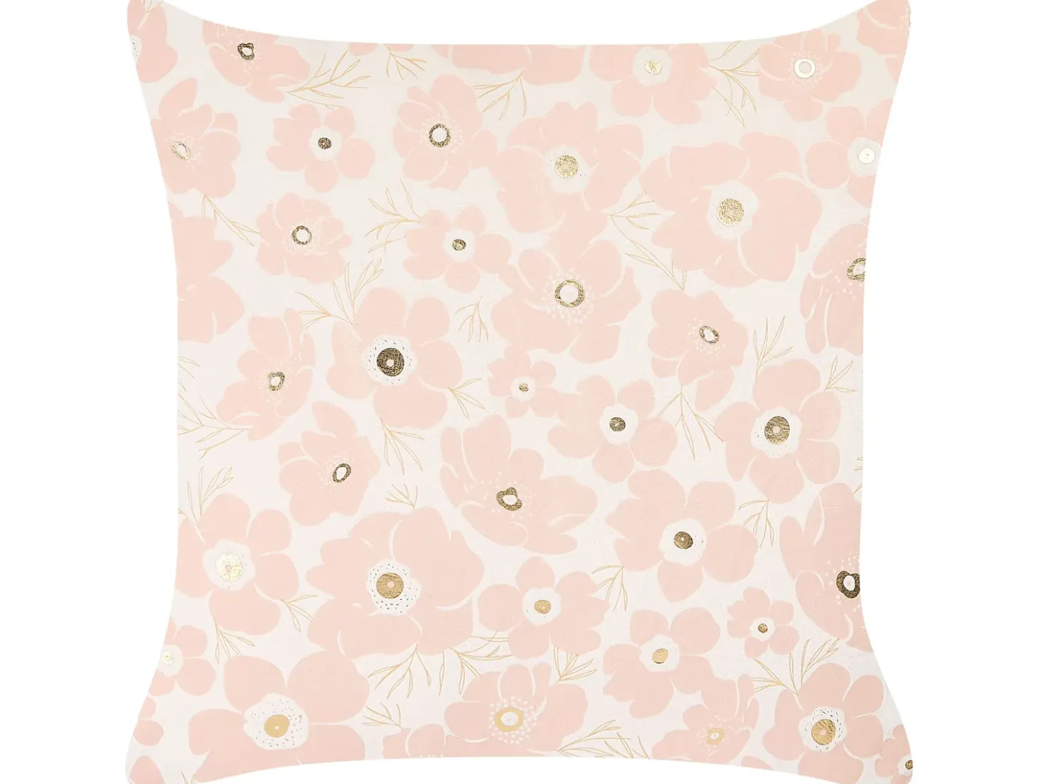 Set di 2 cuscini TRITELEIA Velluto 45 x 45 cm Rosa Trama floreale