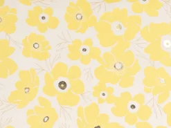 Set di 2 cuscini TRITELEIA Velluto 45 x 45 cm Giallo Trama floreale
