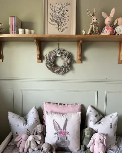 Set di 2 cuscini TULIPA 45 x 45 cm Tortora