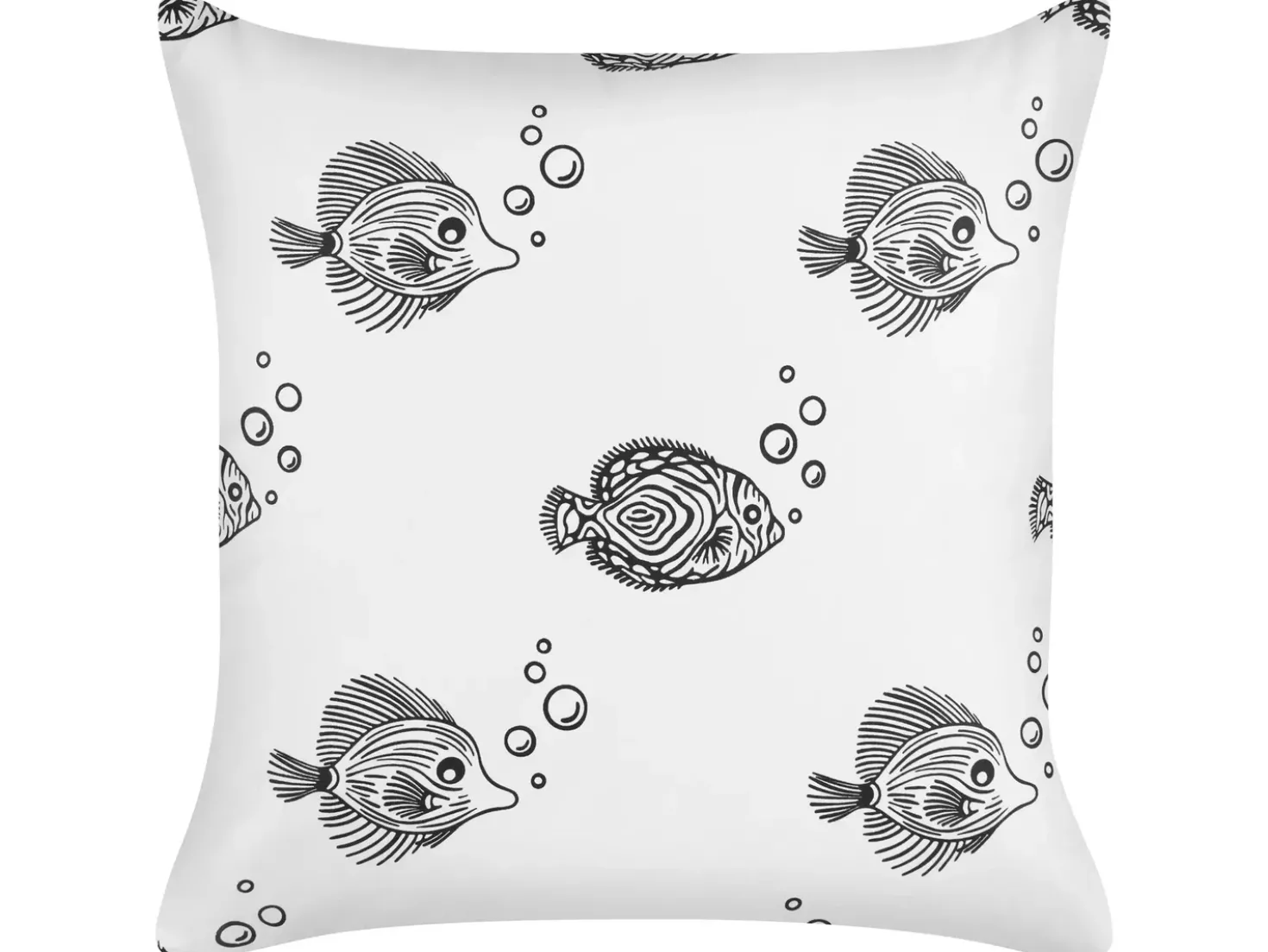 Set di 2 cuscini TWEEDIA Cotone 45 x 45 cm Bianco