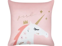Set di 2 cuscini UNIOLA Velluto 45 x 45 cm Rosa