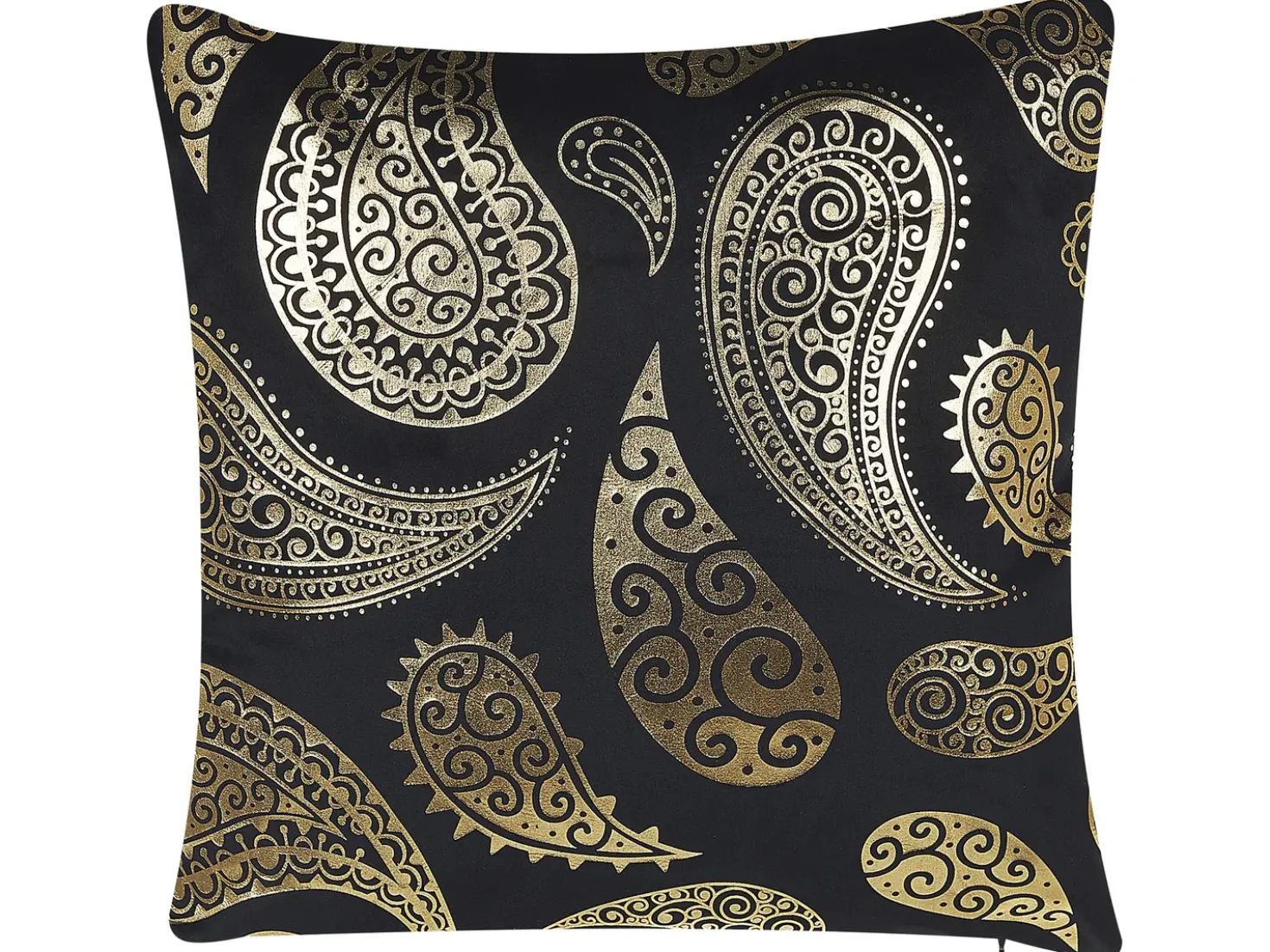 Set di 2 cuscini URSINIA Velluto 45 x 45 cm Oro Trama orientale