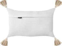 Set di 2 cuscini VALVARIA Cotone 30 x 50 cm Bianco sporco Trama Chevron