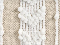 Set di 2 cuscini VALVARIA Cotone 30 x 50 cm Bianco sporco Trama Chevron