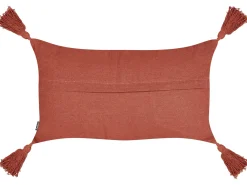 Set di 2 cuscini VALVARIA Cotone 30 x 50 cm Rosso Trama Chevron