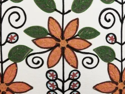 Set di 2 cuscini VELLORE Cotone 50 x 50 cm Multicolore Trama floreale