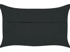 Set di 2 cuscini VELOOR Cotone 30 x 50 cm Grigio scuro Trama orientale
