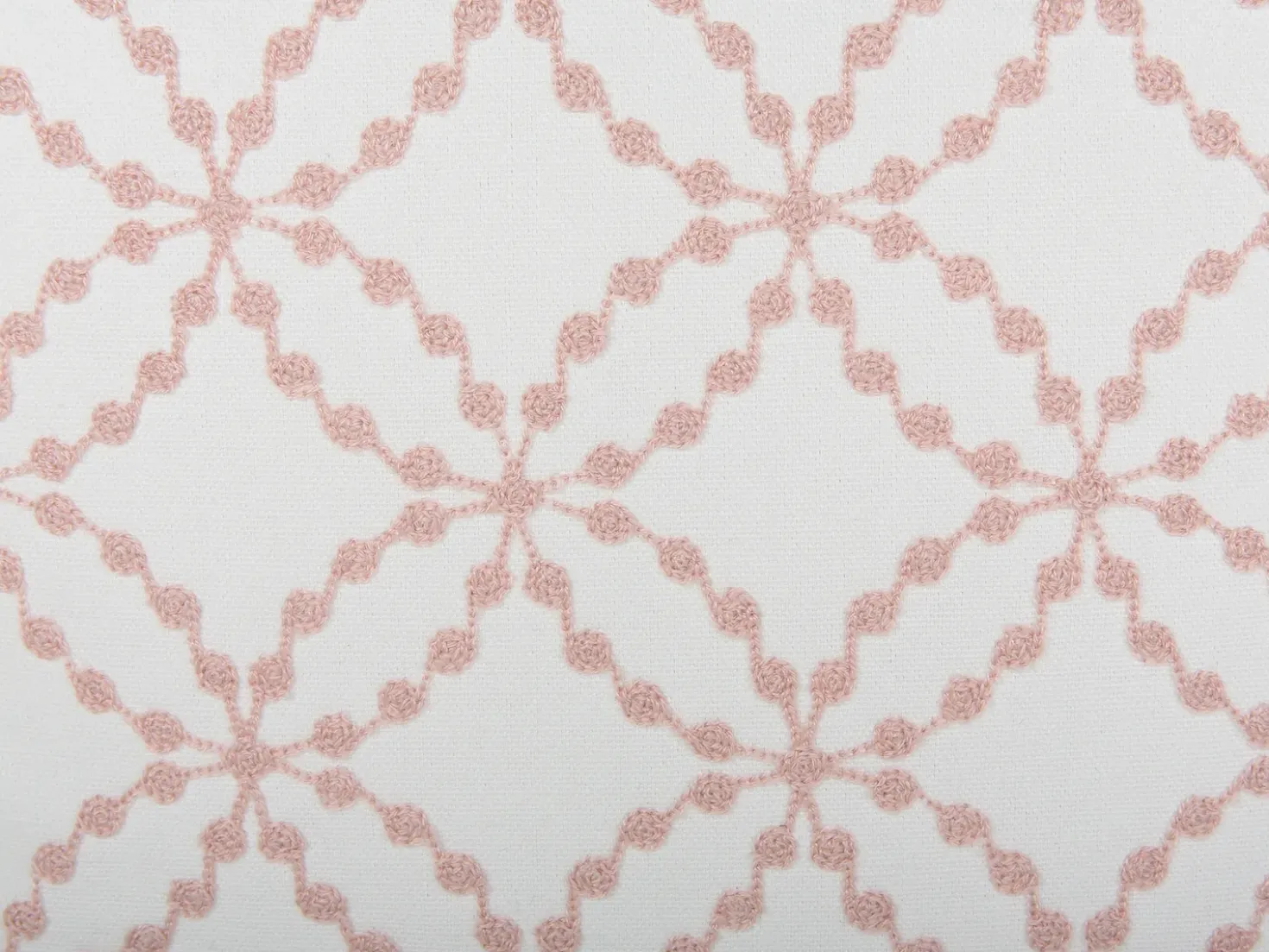 Set di 2 cuscini VERBENA Cotone 45 x 45 cm Rosa Trama geometrica