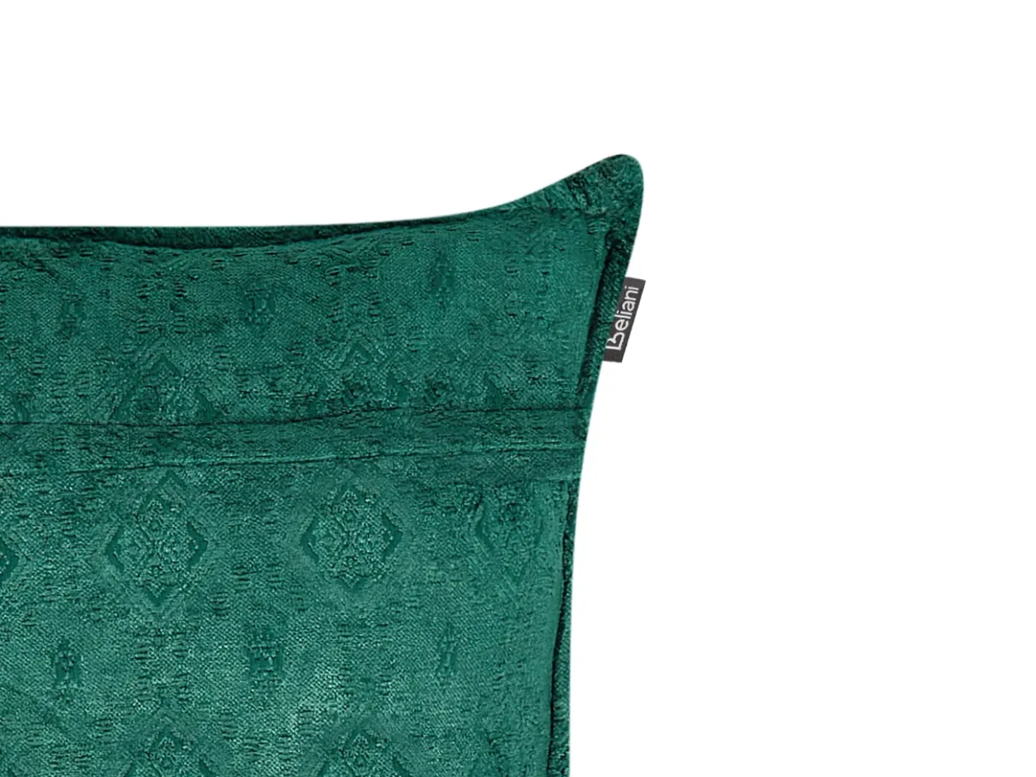 Set di 2 cuscini VERPIS Cotone 50 x 50 cm Verde smeraldo Tinta unita