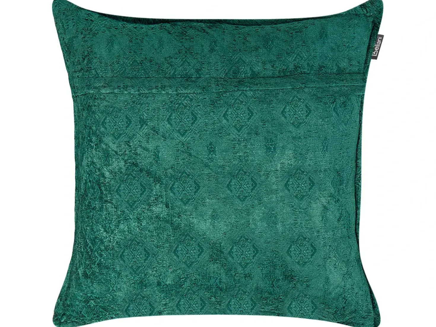Set di 2 cuscini VERPIS Cotone 50 x 50 cm Verde smeraldo Tinta unita