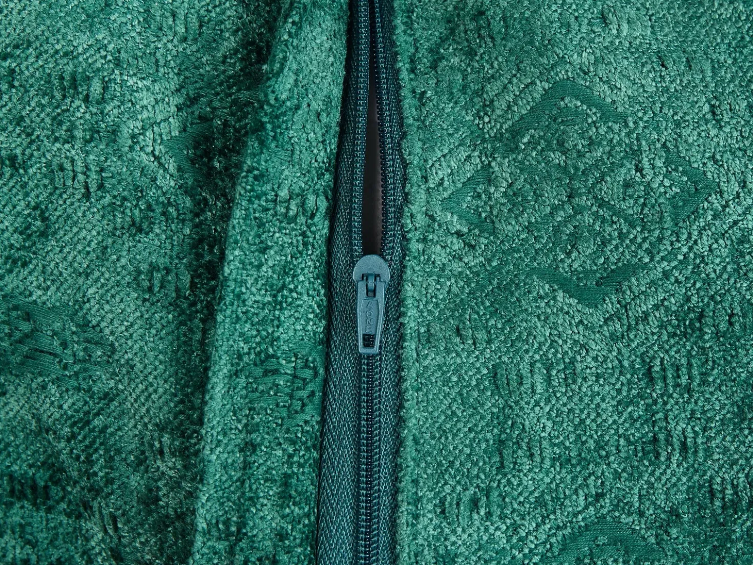 Set di 2 cuscini VERPIS Cotone 50 x 50 cm Verde smeraldo Tinta unita