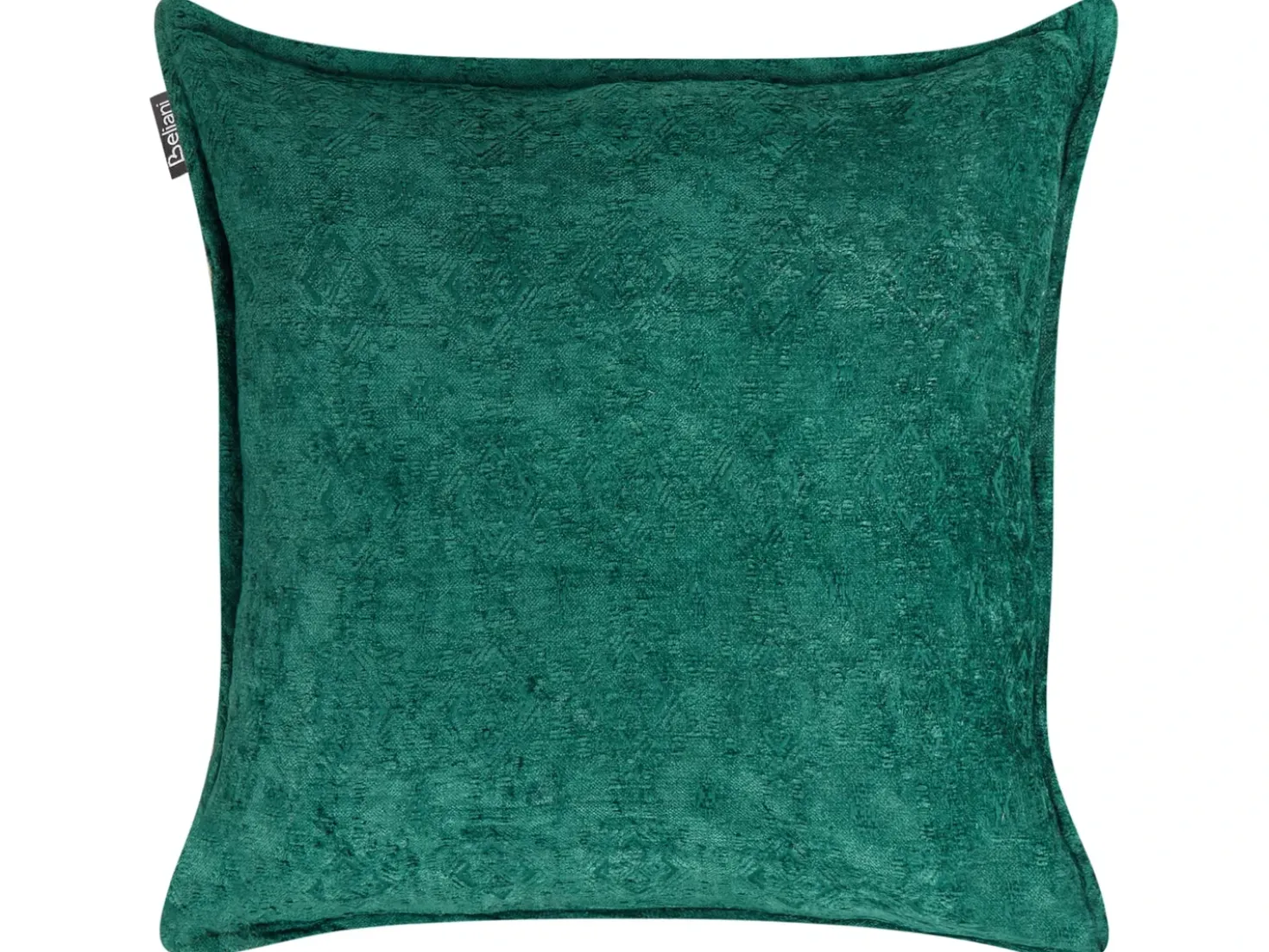 Set di 2 cuscini VERPIS Cotone 50 x 50 cm Verde smeraldo Tinta unita