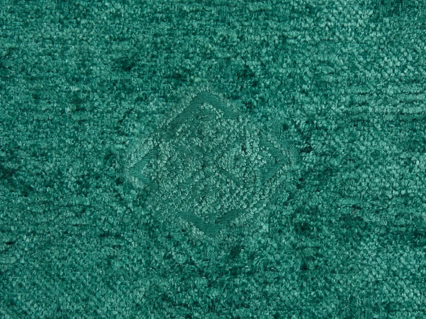 Set di 2 cuscini VERPIS Cotone 50 x 50 cm Verde smeraldo Tinta unita