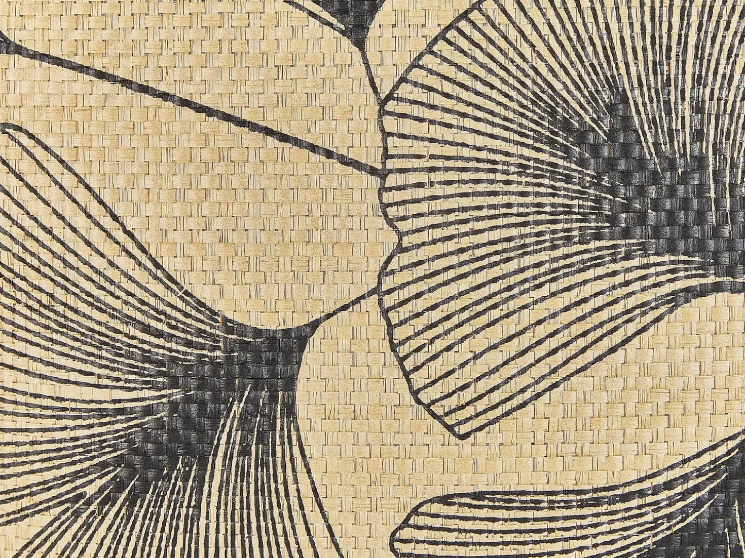 Set di 2 cuscini WAKAD 45 x 45 cm Beige Trama di piante