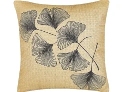 Set di 2 cuscini WAKAD 45 x 45 cm Beige Trama di piante