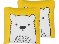 Set di 2 cuscini WARANASI Cotone 45 x 45 cm Giallo