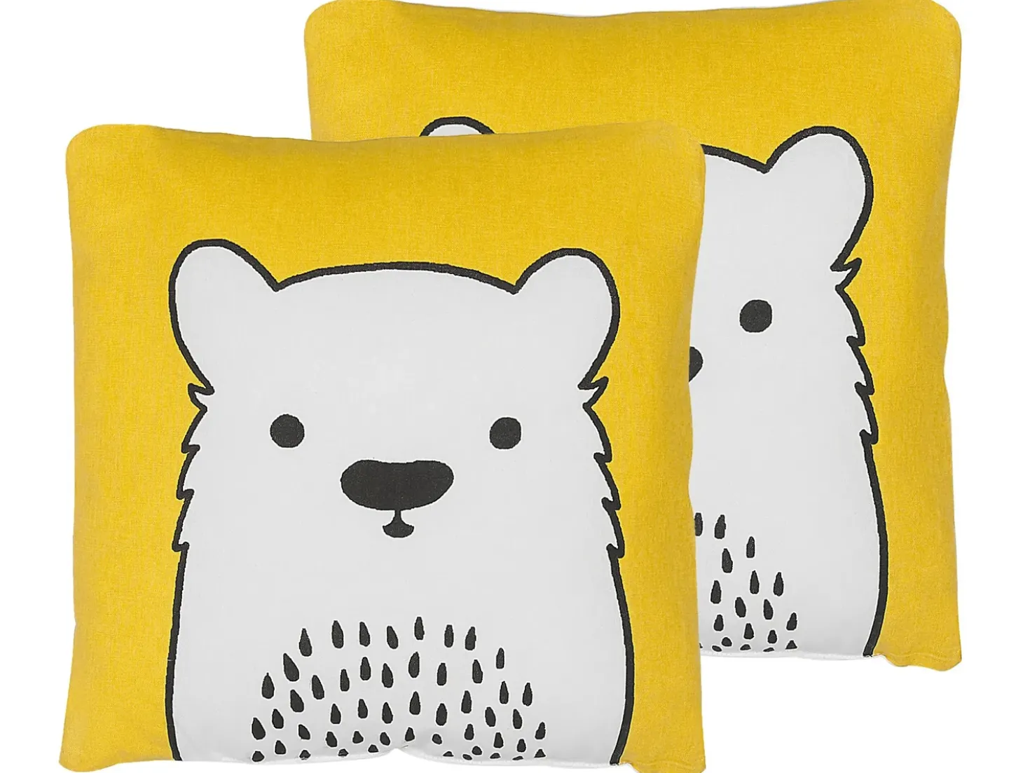 Set di 2 cuscini WARANASI Cotone 45 x 45 cm Giallo