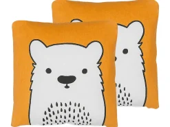 Set di 2 cuscini WARANASI Cotone 45 x 45 cm Arancione