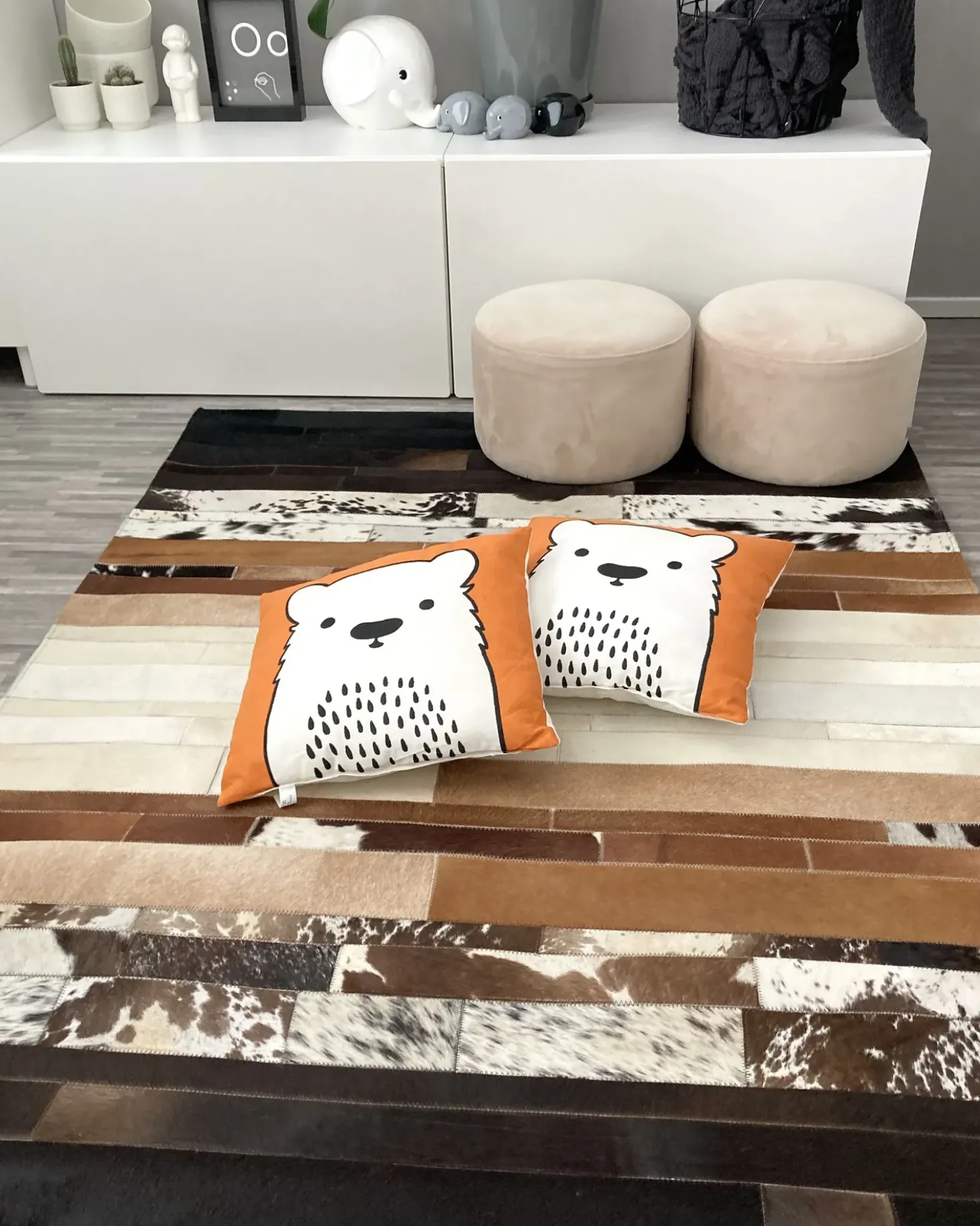 Set di 2 cuscini WARANASI Cotone 45 x 45 cm Arancione
