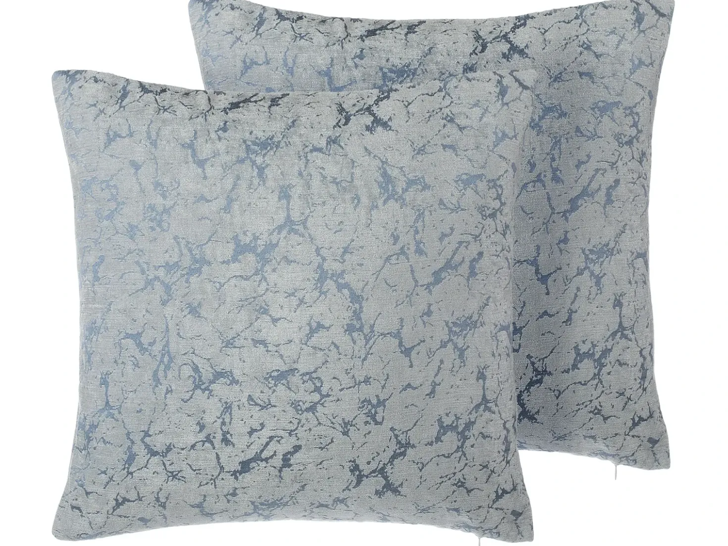 Set di 2 cuscini WISTERIA 45 x 45 cm Grigio chiaro Tinta unita