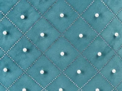 Set di 2 cuscini YARROW Velluto 45 x 45 cm Foglia di tè Trama geometrica