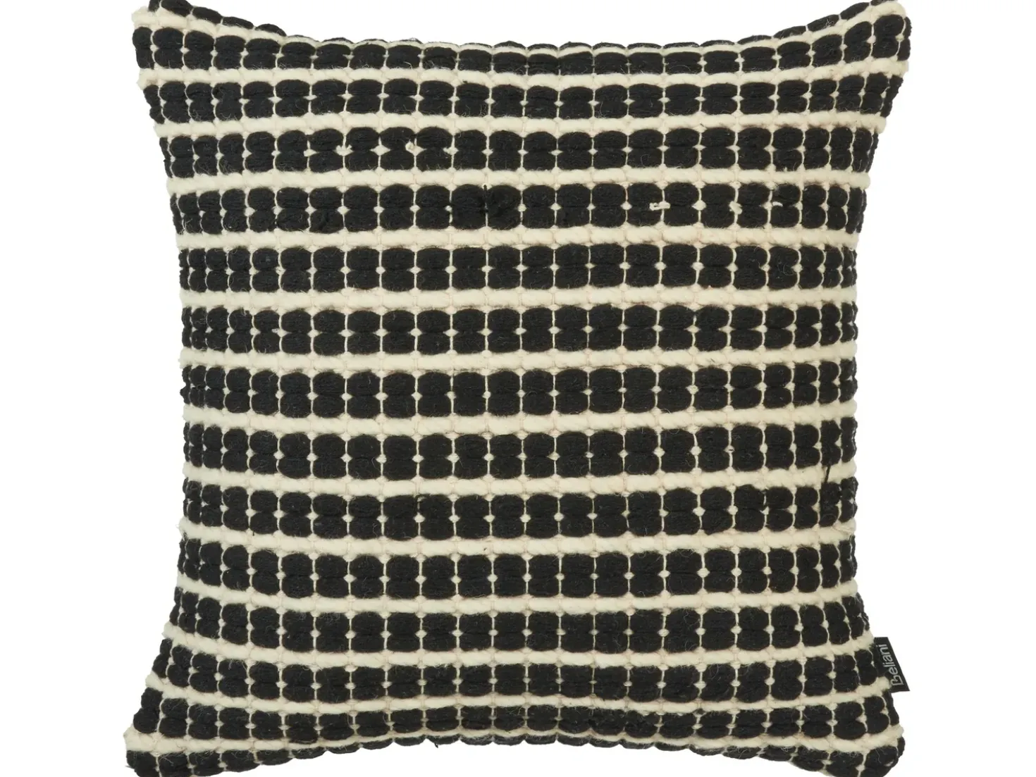 Set di 2 cuscini YONCALI Cotone 45 x 45 cm Nero Trama a scacchi
