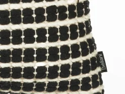 Set di 2 cuscini YONCALI Cotone 45 x 45 cm Nero Trama a scacchi