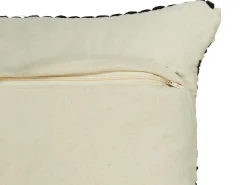 Set di 2 cuscini YONCALI Cotone 45 x 45 cm Nero Trama a scacchi