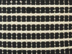 Set di 2 cuscini YONCALI Cotone 45 x 45 cm Nero Trama a scacchi