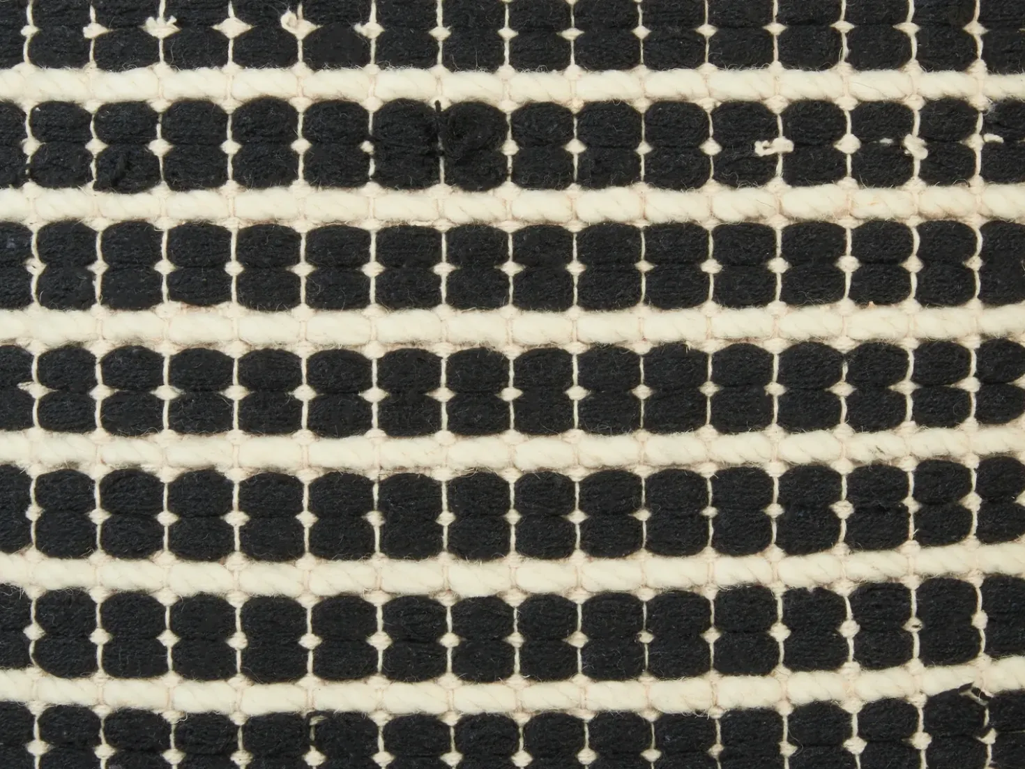 Set di 2 cuscini YONCALI Cotone 45 x 45 cm Nero Trama a scacchi