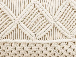 Set di 2 cuscini YORTAN Cotone 45 x 45 cm Beige chiaro Trama geometrica