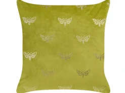 Set di 2 cuscini YUZURI Velluto 45 x 45 cm Verde chiaro Trama animale