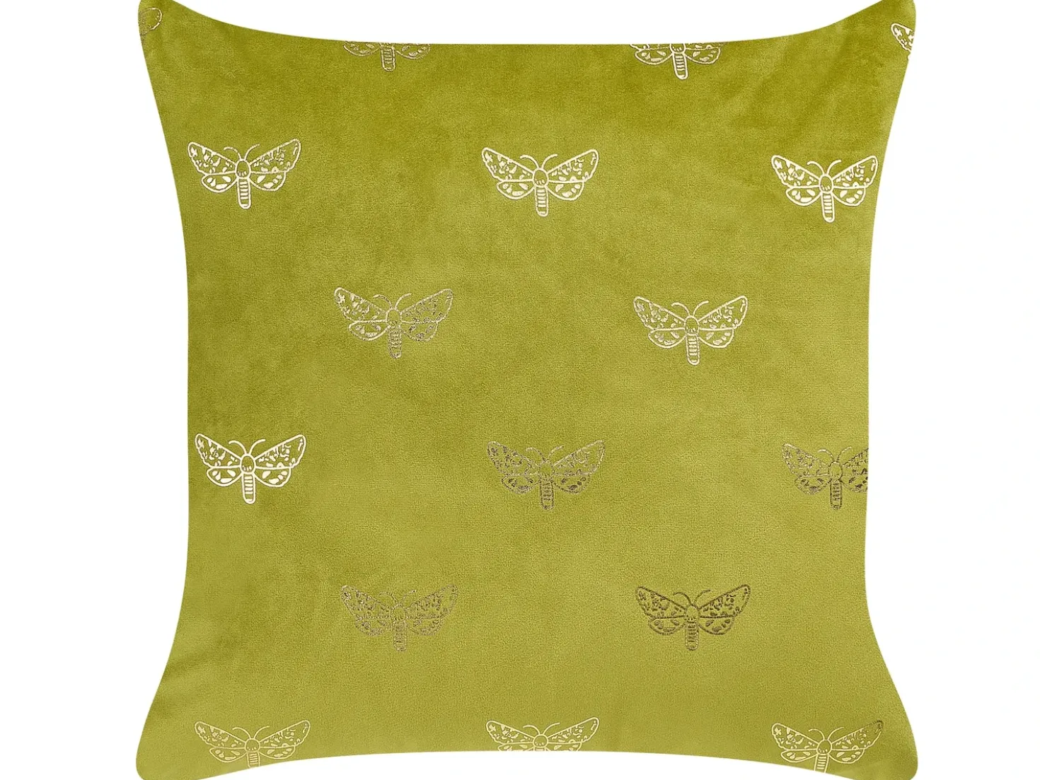 Set di 2 cuscini YUZURI Velluto 45 x 45 cm Verde chiaro Trama animale
