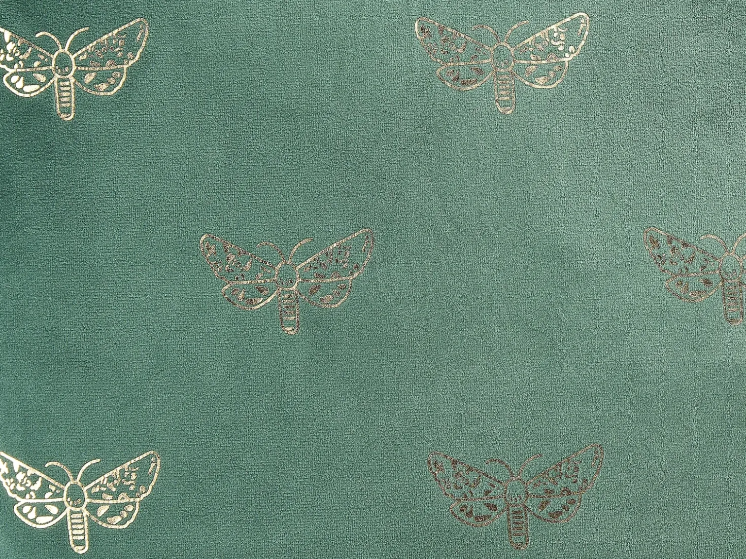 Set di 2 cuscini YUZURI Velluto 45 x 45 cm Verde smeraldo Trama animale