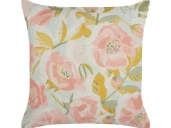 Set di 2 cuscini ZAHRIYE 45 x 45 cm Rosa Trama floreale