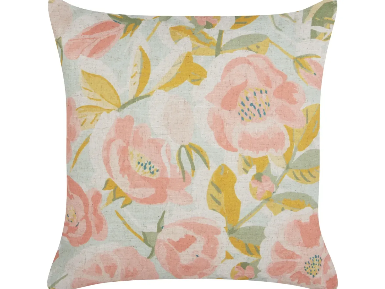 Set di 2 cuscini ZAHRIYE 45 x 45 cm Rosa Trama floreale