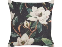 Set di 2 cuscini ZAHRIYE 45 x 45 cm Nero Trama floreale